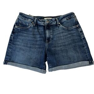 Mavi Women's Size 28 Jean Shorts Pixie Cuffed Stretch Denim Mid Rise